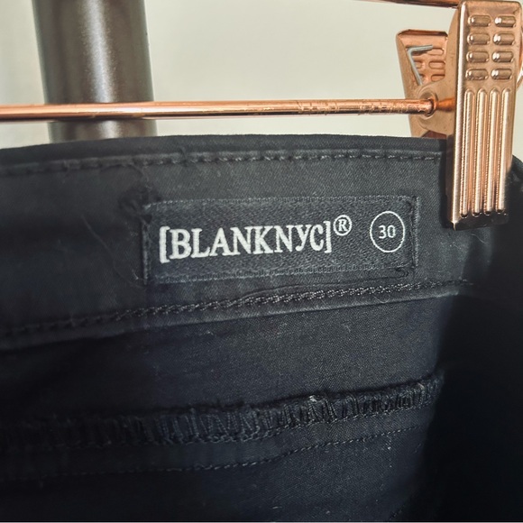 Blank NYC Black Zipper Moto Skinny Pants Women’s 30 - Picture 6 of 7